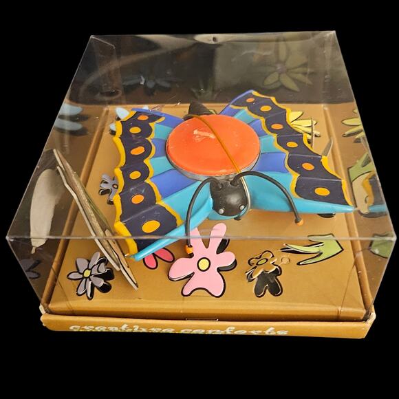 Citronella Butterfly Tea Light Holder Creature Comforts MSC Canada Outdoor - Picture 1 of 5